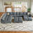 Zendajas Upholstered U-Shaped Sectional Reversible-1512306552