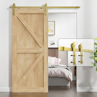 Gold Standard Single Door Barn Door Hardware Kit
