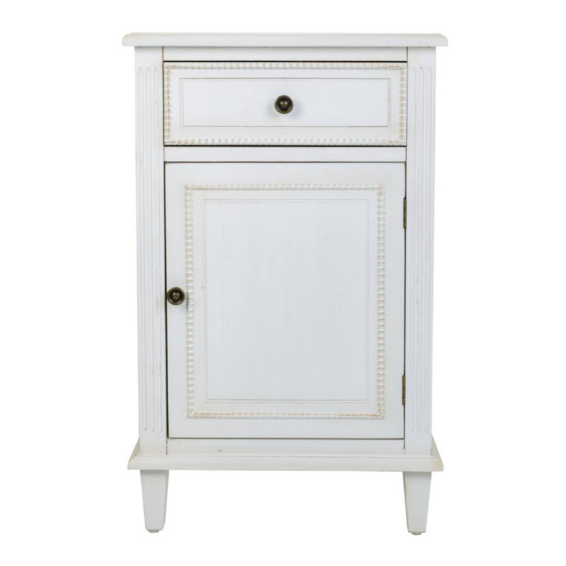 Fontana 45cm W Solid + Manufactured Wood Bedside Table