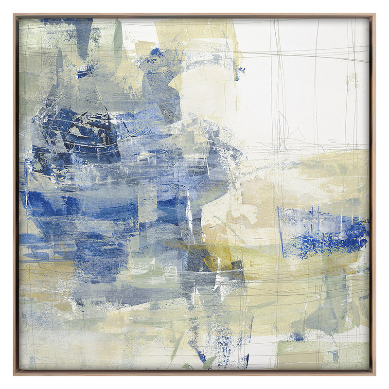 Layered Motion 7 Print by Harris, Maeve, Maple Floater Framed, 32" H x 32" W
