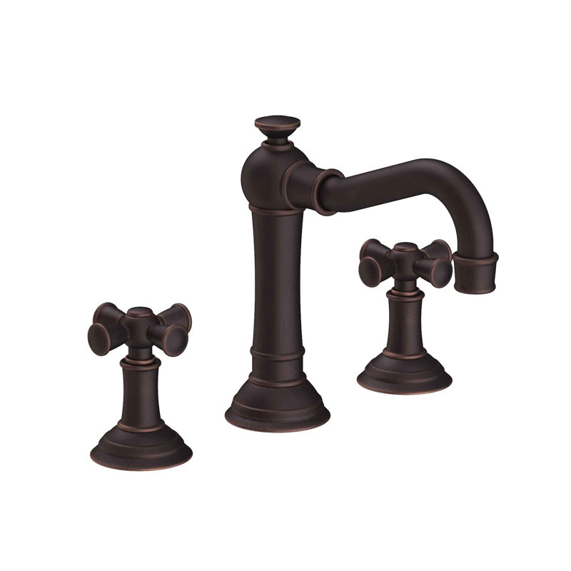 Jacobean Widespread Bathroom Faucet with Drain Assembly, Venetian Bronze