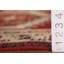 Tapis de couloir rouge traditionnel rétro 3 x 12