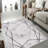 Stylish Woven Carpet (4 x 6 Feet), 100% Polyester, 0.3 in Pile Height | Antibacterial, Non-Slip PVC Dot Underside | Machine Washable, 3D Digital Printed Design | Perfect for Living Room, Bedroom & Office Decor