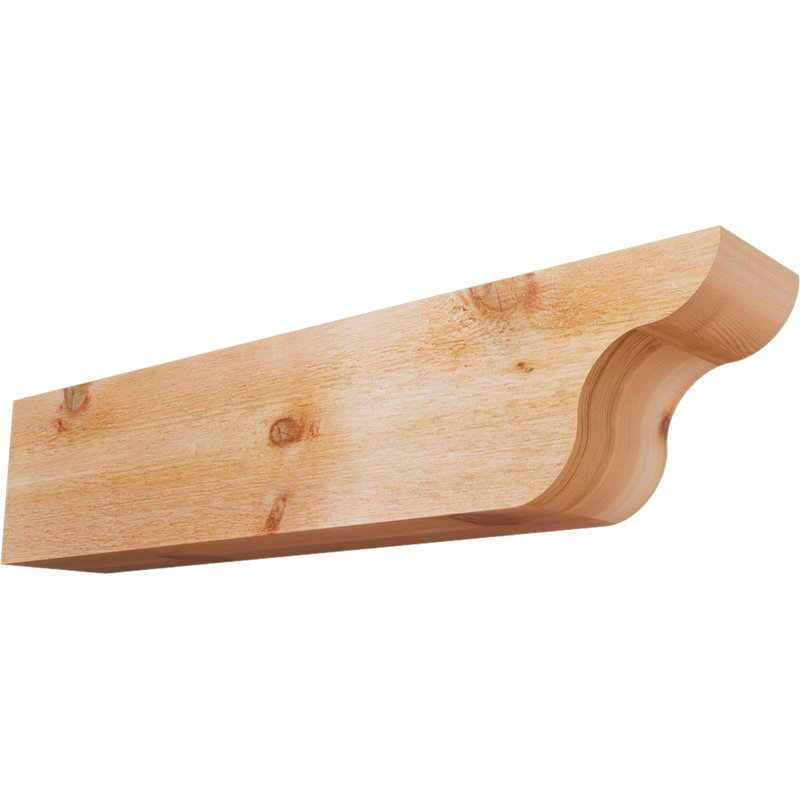 Carmel Rough Sawn Rafter Tail, Western Red Cedar, 8"H x 6"W x 36"L