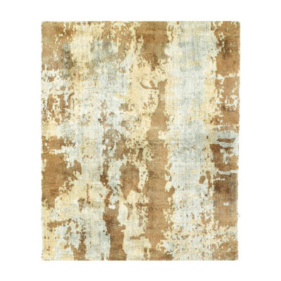 Tapis V.Silk moderne finement noué à la main 1 pi 8 po x 2 pi