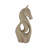 Decorative Horse Sculpture for Kitchen Decor, Home Decor, and Living Room - Modern Figurine and Statues for Office Desk or Coffee Table - Unique Decorative Objects - 15", Beige