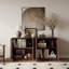 Armoire d'appoint Mira avec portes à lattes et tablettes réglables