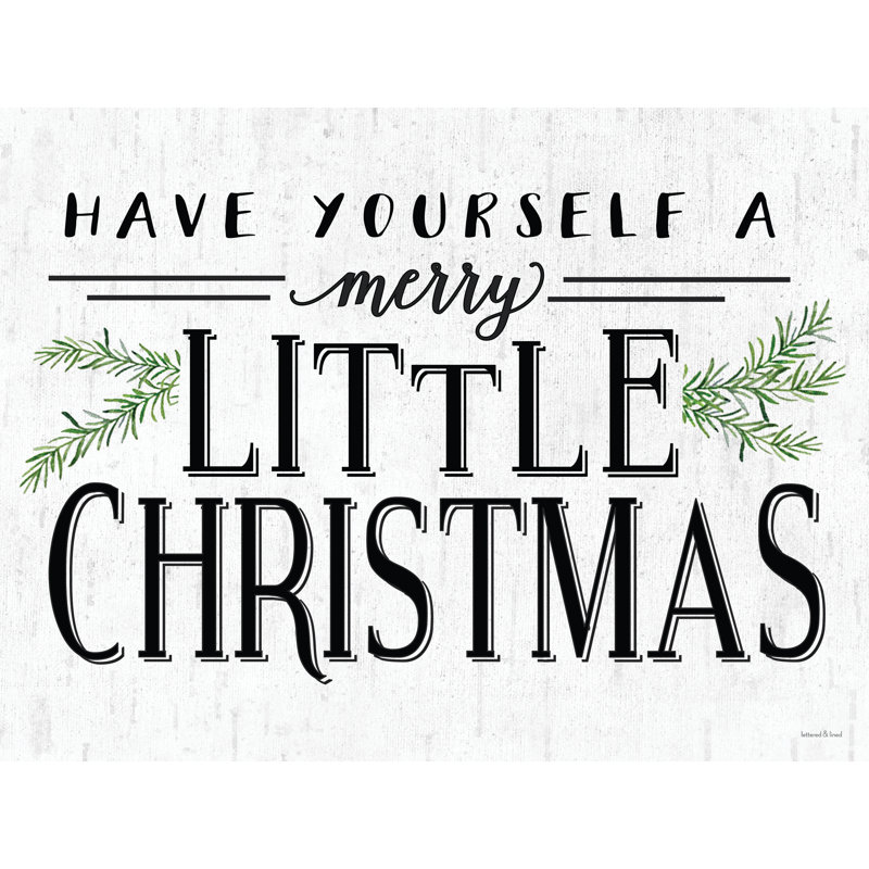 Joyeux petit Noël, H 20 po x l 30 po x P 1,25 po