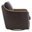 Fauteuil d'appoint pivotant en cuir Grayton-108739215