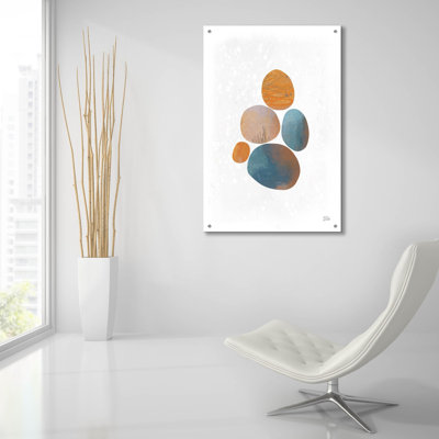 «Collage Stones 2» par Melissa Averinos, art mural en verre acrylique