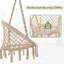Chaise de hamac balançoire en macramé avec support Swing Chair