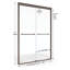 Porte de douche semi-encadrée sans cadre l 55 po x H 70 po Infinity-17243216-14170808