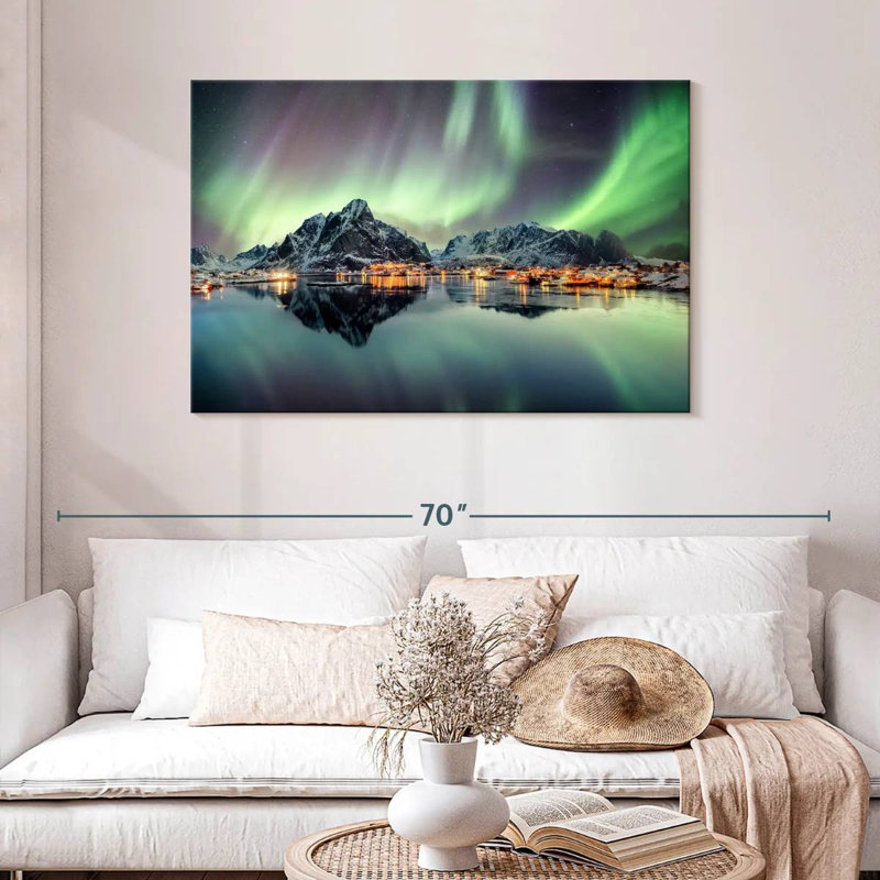 Alvord Wintry Reine Northern Lights, H 30 po x l 45 po