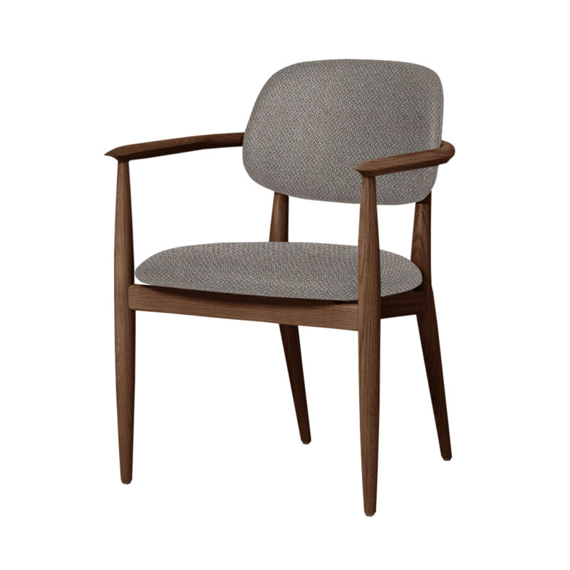 Chaise Slow de Space Copenhagen, Noyer naturel, Manhattan 805
