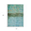 Tapis d'extérieur lavable abstrait bleu sarcelle et or 10 pi x 14 pi Fabre