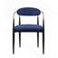 Ensemble de chaises rembourrées en tissu bleu 2 pièces Modern Contemporary-2122535791