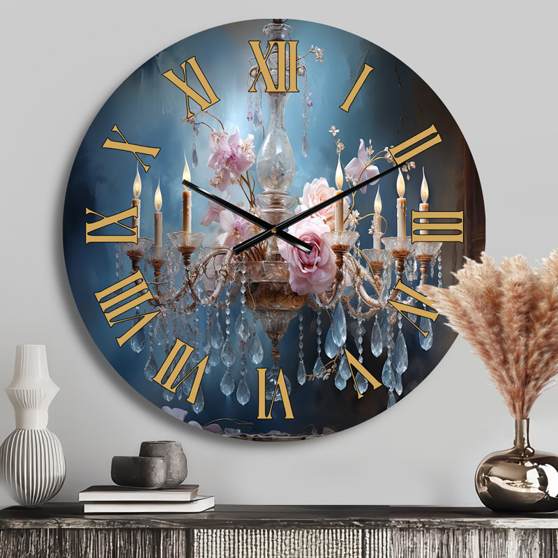 Horloge murale Chandelier Transcendent Elegance, Médium
