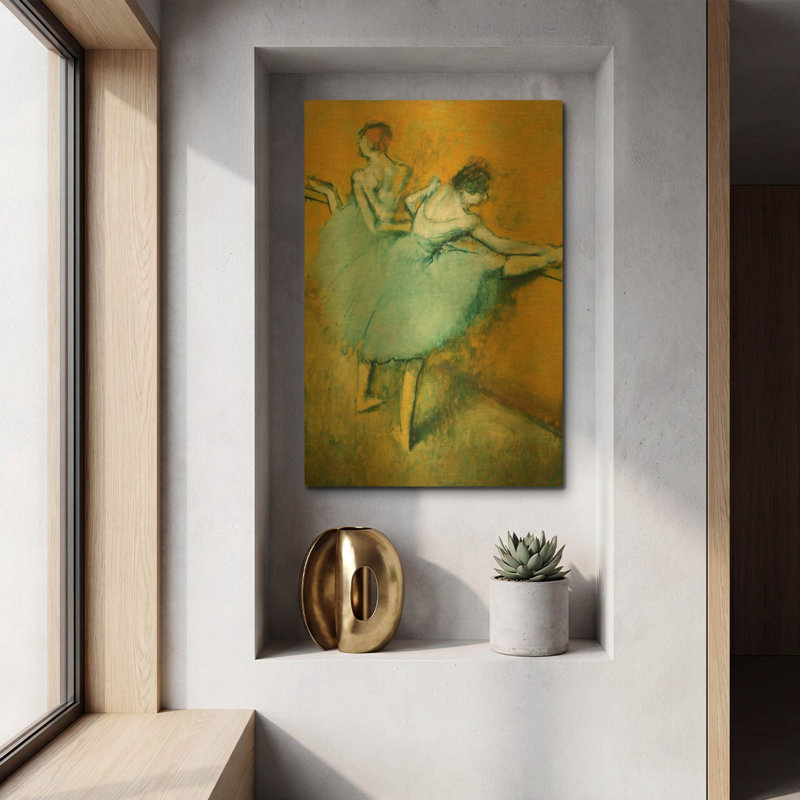 " Dancers at the Barre " by Edgar Degas Print, H 16 po x l 12 po