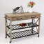 Kitchen Island with Pine Solid Wood Top-573761879