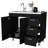 Wenge 2-Door 3-Drawer Kitchen Cabinet