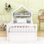 Lit maison en bois avec tablettes de tête de lit-359401694-359401692