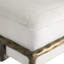 Banc en cuir et fer Lambeth