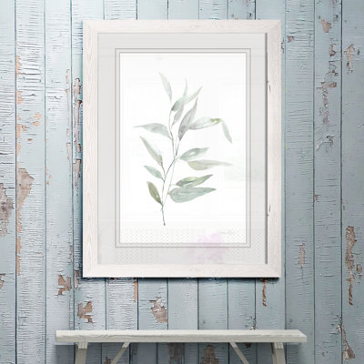 « ethereal eucalyptus ii »-impression du cadre sur verre