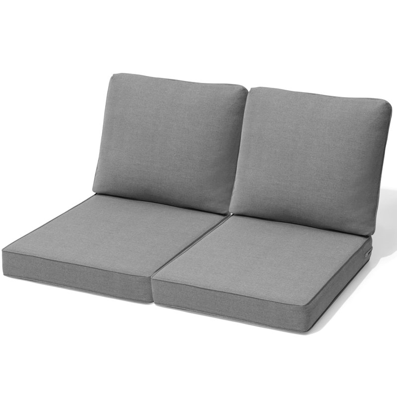 Outdoor Deep Seating Cushion Set, 2, Gray