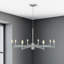 Plafonnier lustre 8 lumières Cowart