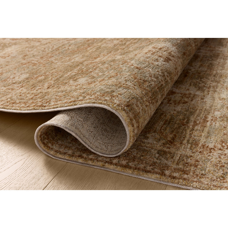Junie Spice and Multi Round Synthetic Area Rug, 9'6"
