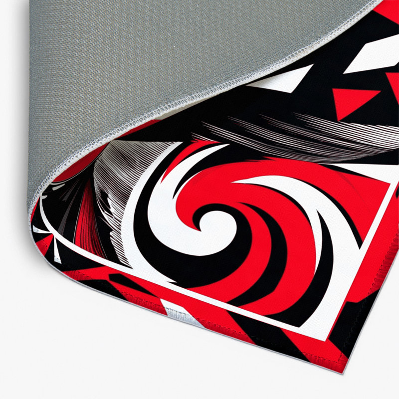 Tapis intérieur et extérieur Crimson Cascade, Rectangle 1 pi 6 po x 2 pi 6 po