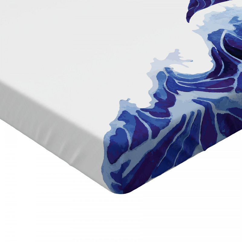 Microfiber Abstract Fitted Sheet, Queen Fitted Sheet