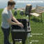 Évier utilitaire portable autoportant de 87 litres (23 gallons) avec distributeur de savon intégré, noir, gain de place.-136434450
