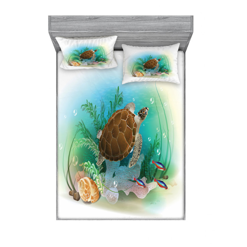 Microfiber Sheet Set, Full Sheet + Fitted Sheet + 2 Pillowcases