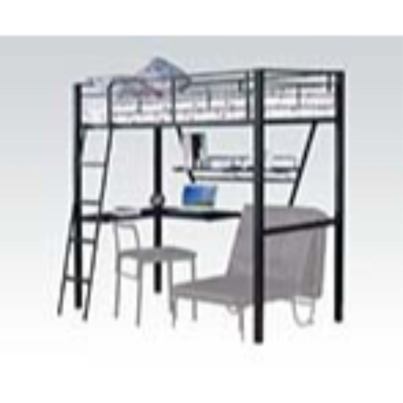 Lit mezzanine et bureau