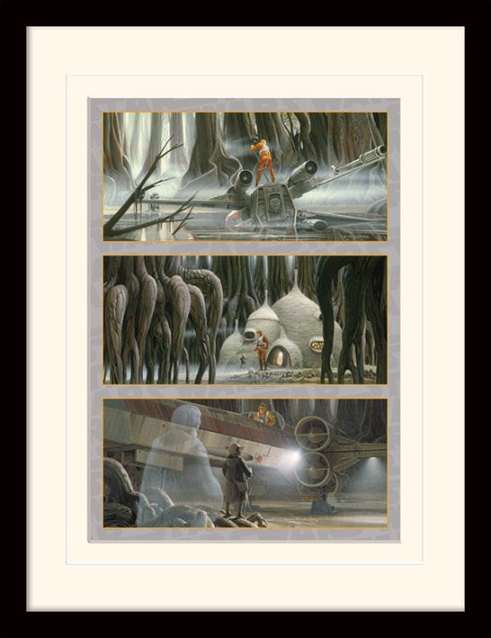 Mission To Dagobah Framed Graphic Art Print Framed - Single Picture Frame Print