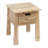 Solid Wood Top End Table with Storage