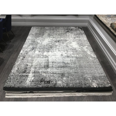 Tapis abstrait gris