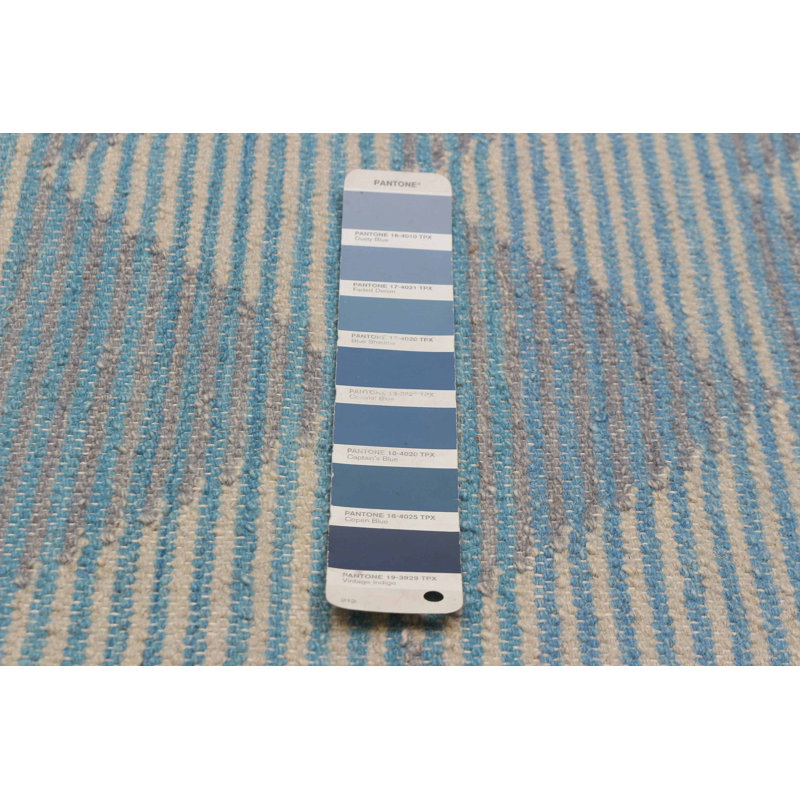 Ankara Denim Blue Kilim 5'5" x 7'10"