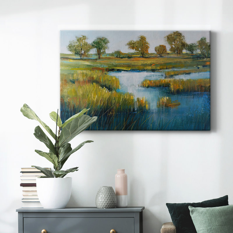 Marshland View IV-Gallery Wrapped Canvas, 40" H x 60" W