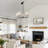 5-Light Modern Dimmable Chandelier With Fabric Shades-1573470183