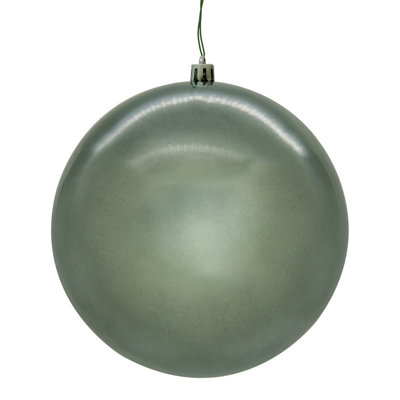  4" Pewter Pearl Seamless Ball UV Drilled. Includes 6 ornaments per box.