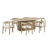 Imala 7-Piece Mid-Century Modern Dining Set