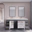 Meuble-lavabo sur pied avec lavabo en acrylique renforcé Verda-264437674