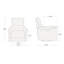Fauteuil inclinable électrique pivotant rembourré Cadavid-1636859945