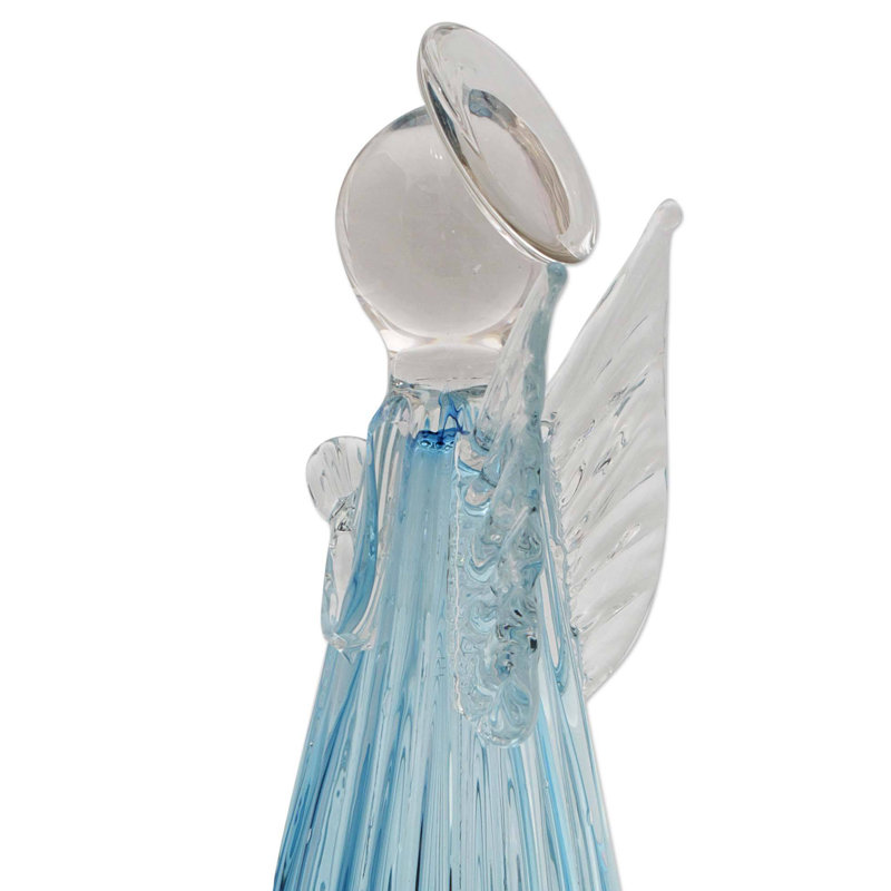 Blue Angel Art Glass Sculpture