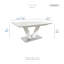 Ensemble de salle à manger Speece moderne et contemporain en bois, 5 pièces, avec table extensible à rallonge papillon et 4 chaises d'appoint en similicuir, 4 places assises-423487909