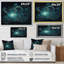 «Turquoise Galactic Superstring Space Harmony», reproduction sur toile-2098258177-2098258176