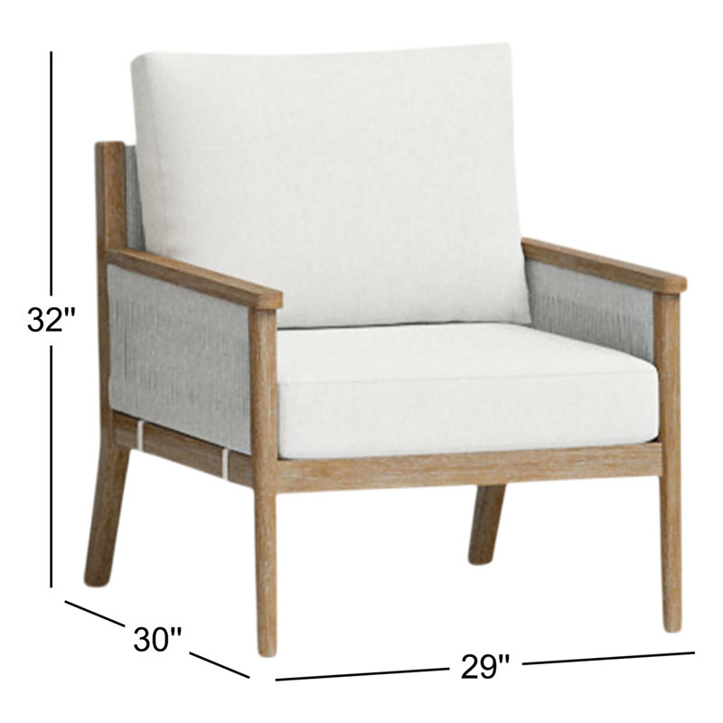 Chaise de patio avec coussins Rydell