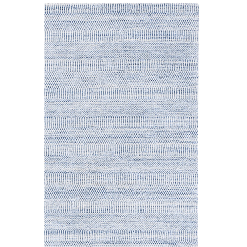 Dheftera Hand Loomed Performance Solid Color Rug, Rectangle 4' x 6'